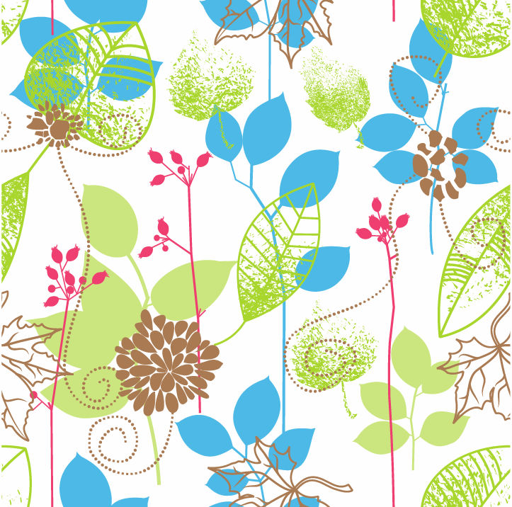 free vector Seamless Floral Design Vector Background